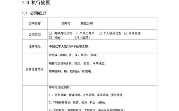免费商业计划书模板、写一份商业计划书多少钱
