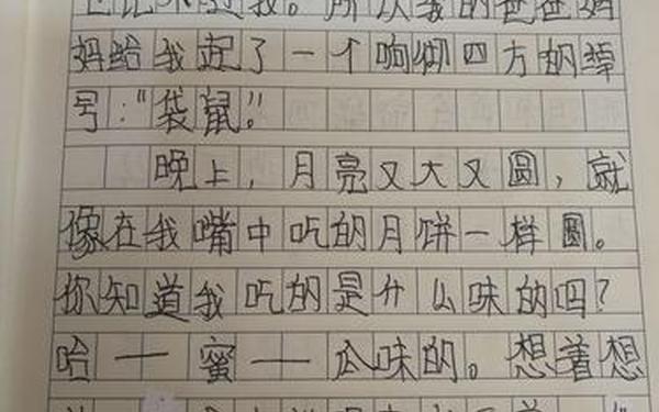 中秋节日记50字左右—抄日记 50字