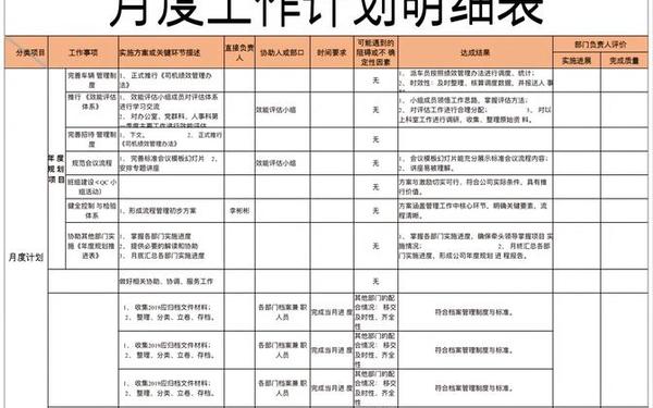 万能个人工作计划,工作安排计划