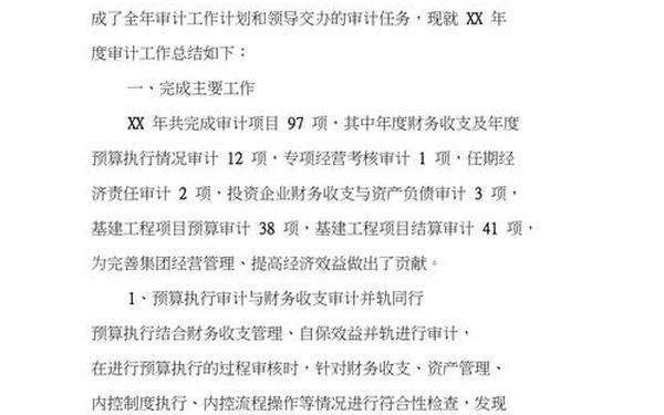 审计工作总结(审计最经典的一句话)