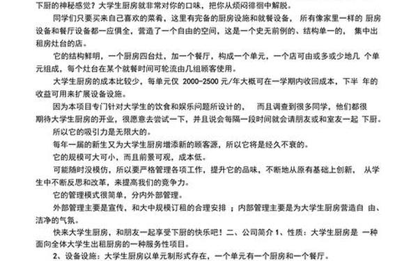 创业计划书论文-大创论文格式模板范文