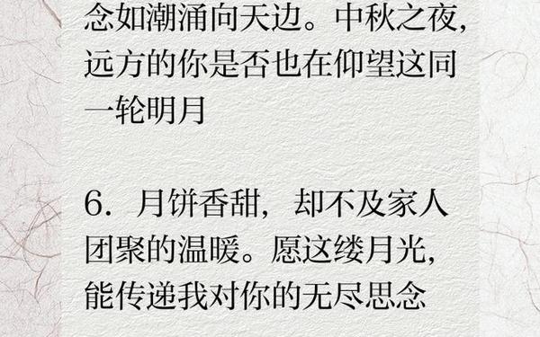 中秋思念亲人的文章-表达思亲之情的诗句