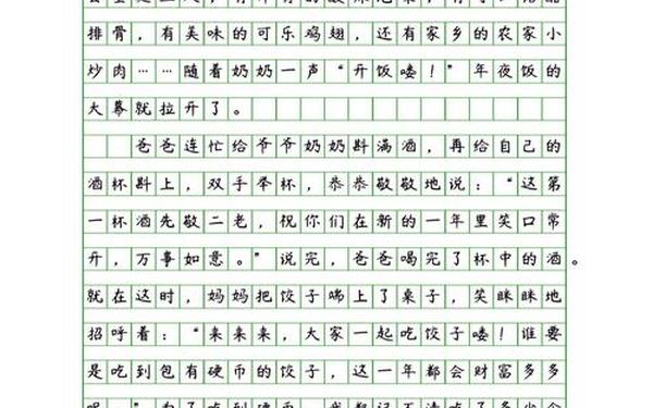 年夜饭作文;年夜饭作文800字