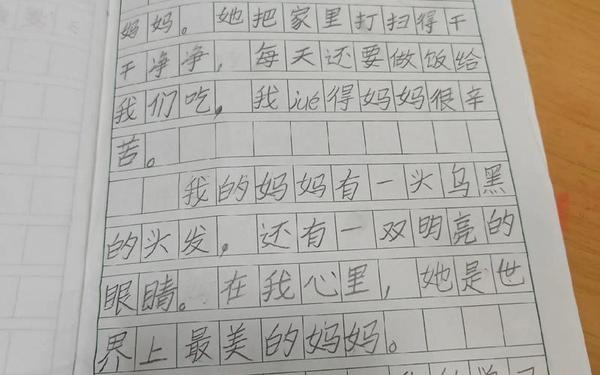 我的一个人作文400字;我的妈妈作文400字