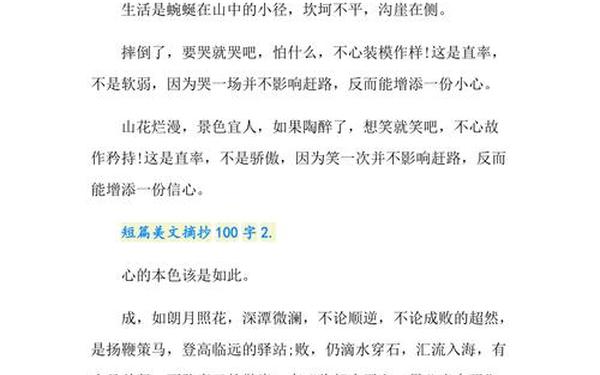 关于文学的作文—作文摘抄100字左右文学