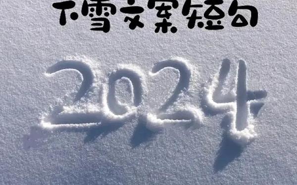 2024最火下雪文案短句、下雪的句子短句唯美