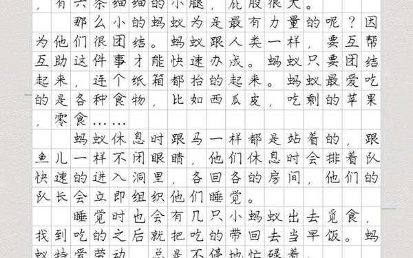 小学三年级300字优秀作文大全,蚂蚁的特点作文三年级