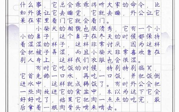 我家的小狗400字优秀作文—小狗400字优秀作文免费