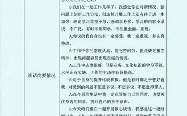 2022一对一谈心谈话记录简短;一对一谈心谈话10篇