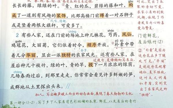 乡下人家课文(乡下人家课文笔记完整版)