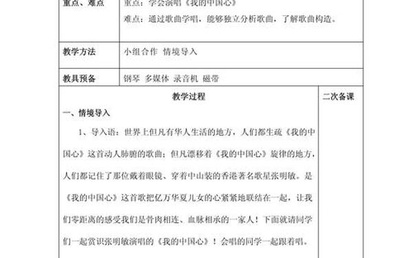 六年级上册音乐教案 全国音乐优质课一等奖 六年级上册音乐教案 全国音乐优质课一等奖