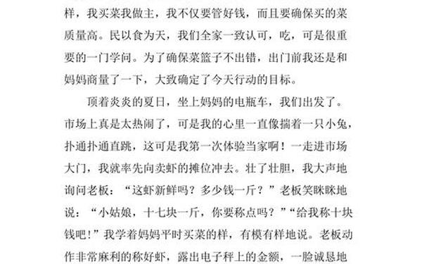我当一天家作文,我当家400字免费可抄