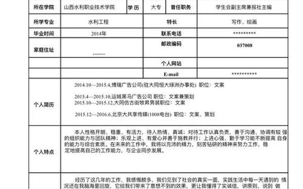 个人简历范文100字;标准个人简历