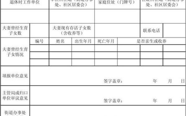 单独二胎申请表;独生子女申请表 单独二胎申请表;独生子女申请表