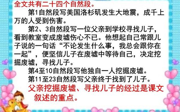 地震中的父与子评课-地震掉进去的人去哪了 地震中的父与子评课-地震掉进去的人去哪了