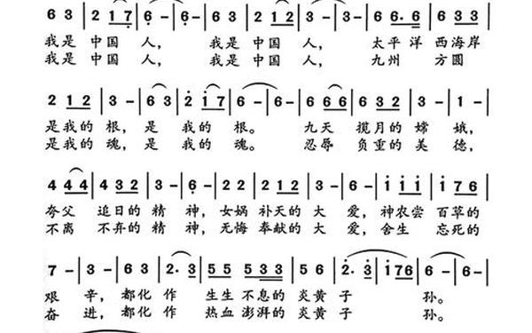 我是中国人》,我是一个中国人