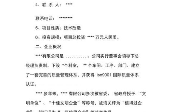 关于申请项目的报告-申报项目及简要情况怎么写
