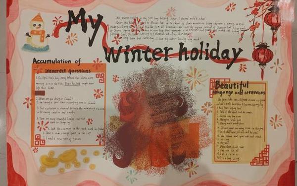 我的寒假生活英语作文(My winter Holiday50字)