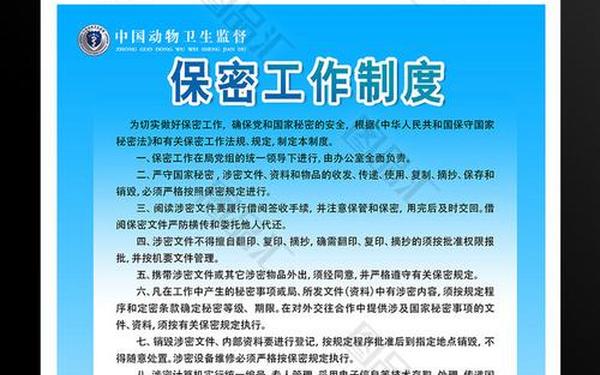 保密工作制度-保密制度范本
