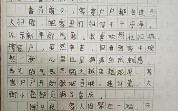 关于春节的作文200字(今日所感作文300字)