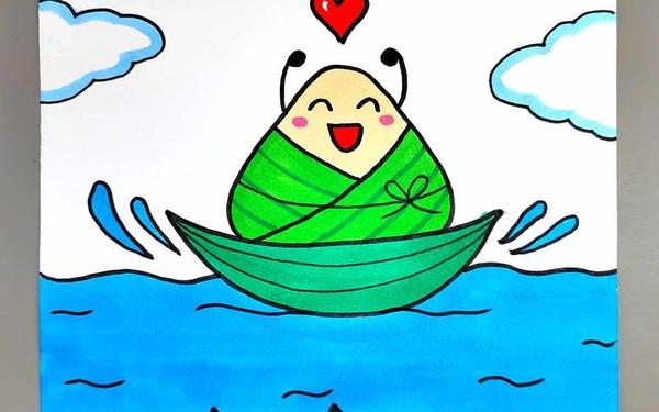 13年级端午节绘画简单、端午节绘画作品一等奖