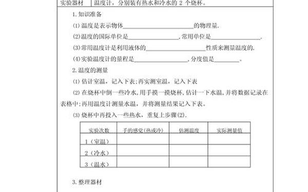 初中物理实验论文;初中物理20个实验大全