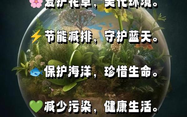 8个字环保标语(8个字环保最火句子)