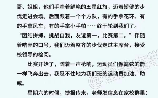 关于运动会的作文400字;有趣的运动会300字