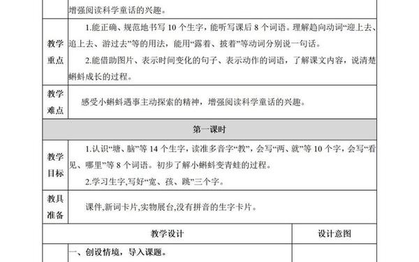 小蝌蚪找妈妈教案(二年级上册小蝌蚪找妈妈教案) 小蝌蚪找妈妈教案(二年级上册小蝌蚪找妈妈教案)