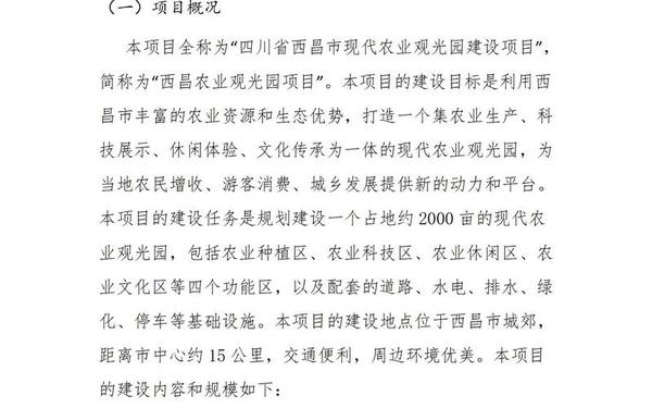 农村产业发展规划—产业发展计划书模板范文