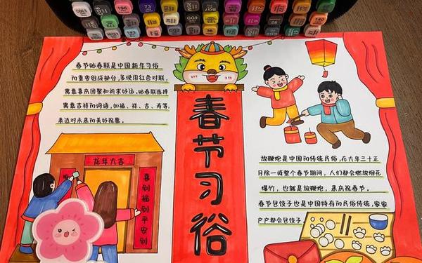 春节手抄报2022—春手抄报图片大全简单又漂亮