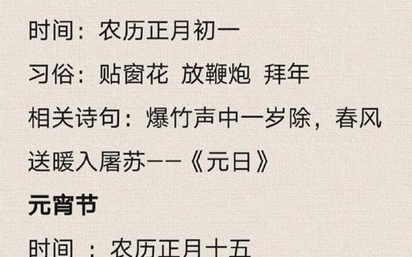 传统节日的古诗大全100首—传统节日古词的100首