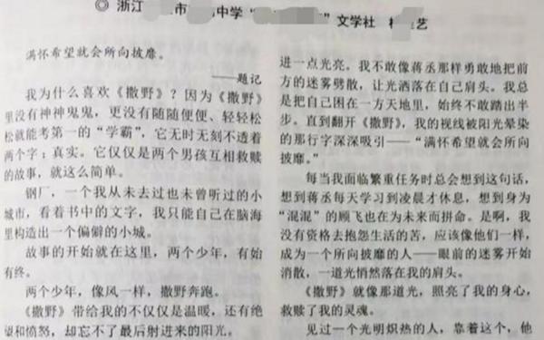 初中优秀作文选10篇(作文《救赎》)