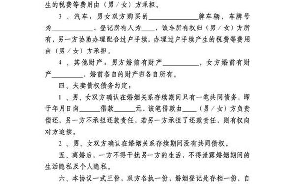 离婚协议书模版2023;女方写离婚协议书