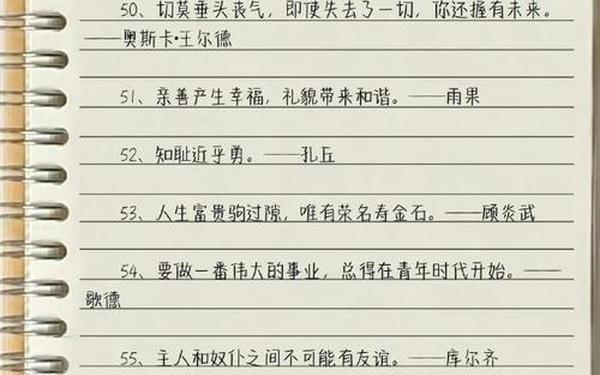 冷门但惊艳的名人名言_惊艳的名人名言