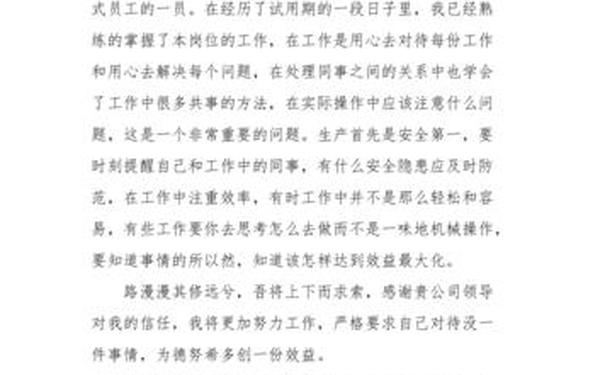 试用期工作总结及转正申请员工(试用期工作小结怎么写)