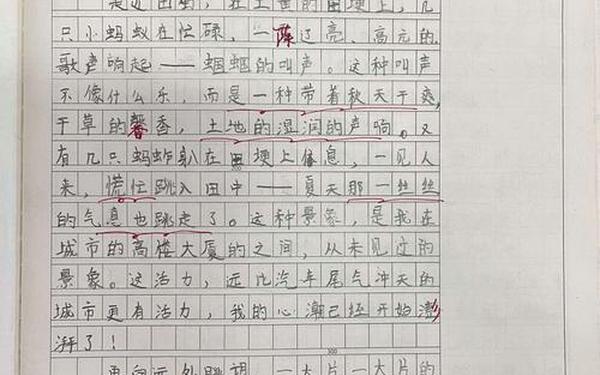 情景交融的作文;情景交融小练笔100字