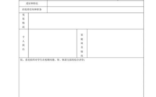 就业推荐表院系意见-毕业生就业推荐表内容
