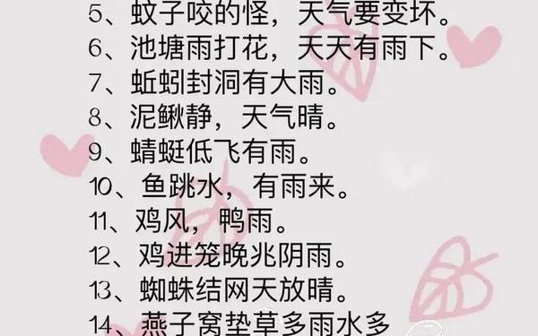 关于自然现象的谚语_大自然的语言有哪些谚语